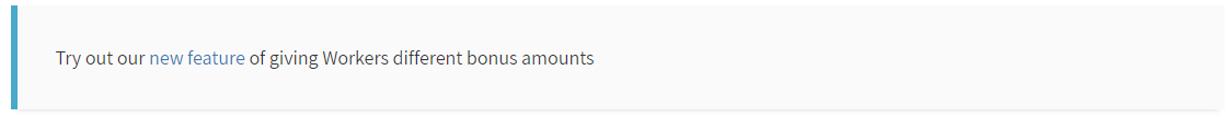 Bonus Multiple Workers feature interface that allows sending different bonus amounts to different workers simultaneously