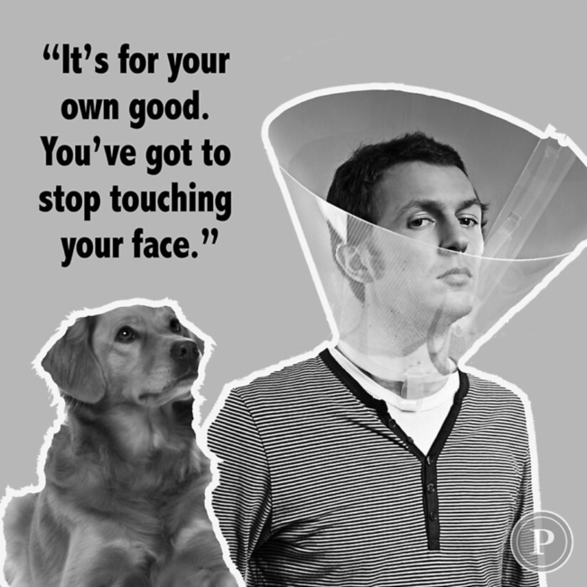 Humorous pandemic meme referencing toilet paper shortages during the COVID-19 lockdown, which was used in the study on meme-based stress relief